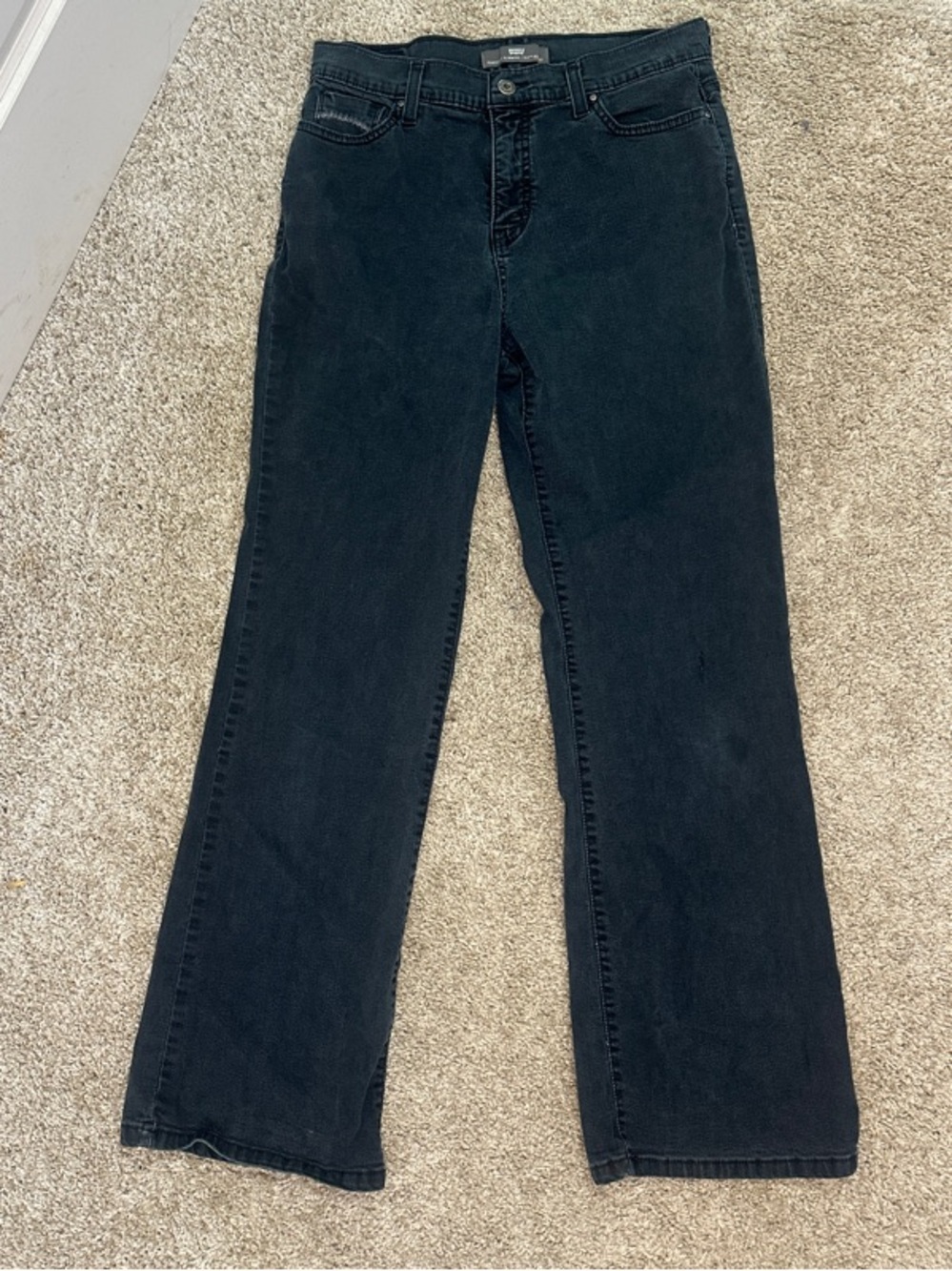 LEVI's Perfectly Slimming 512 Bootcut Women's Straight-Leg Jeans Black Size 12
